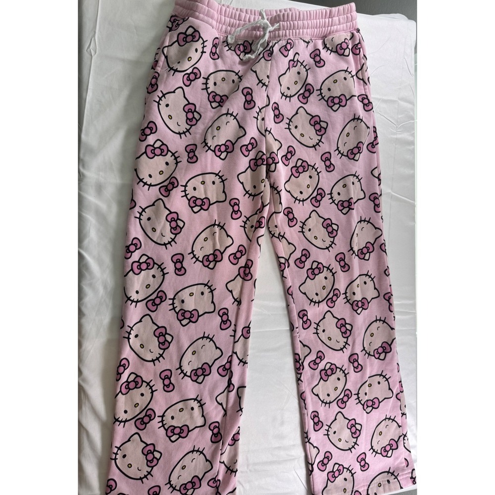 Hello Kitty Sanrio Pink Pajama Pants Y2K Kawaii Size M